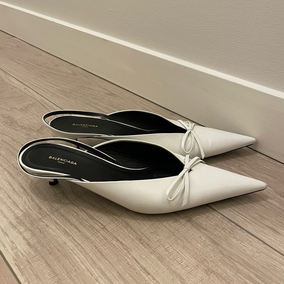 Balenciaga women’s knife mule slingback 37.5 - Picture 1 of 2